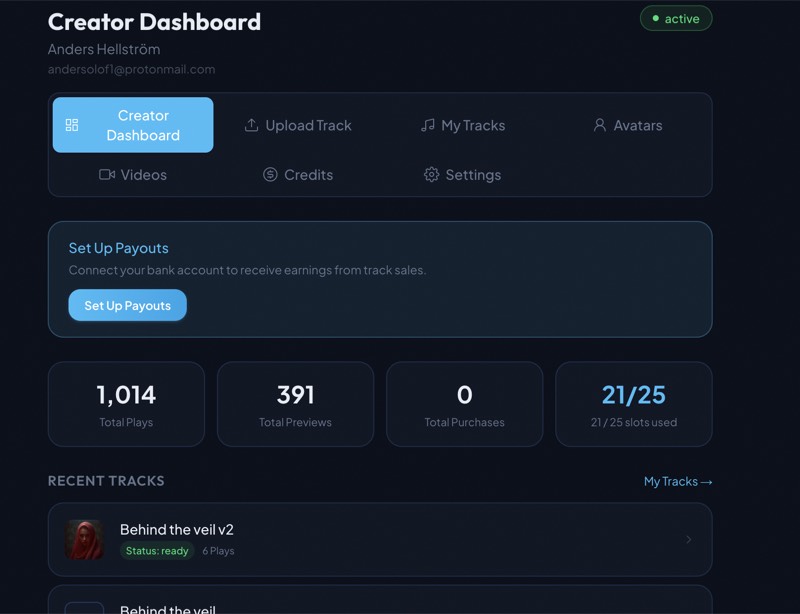 Creator Dashboard